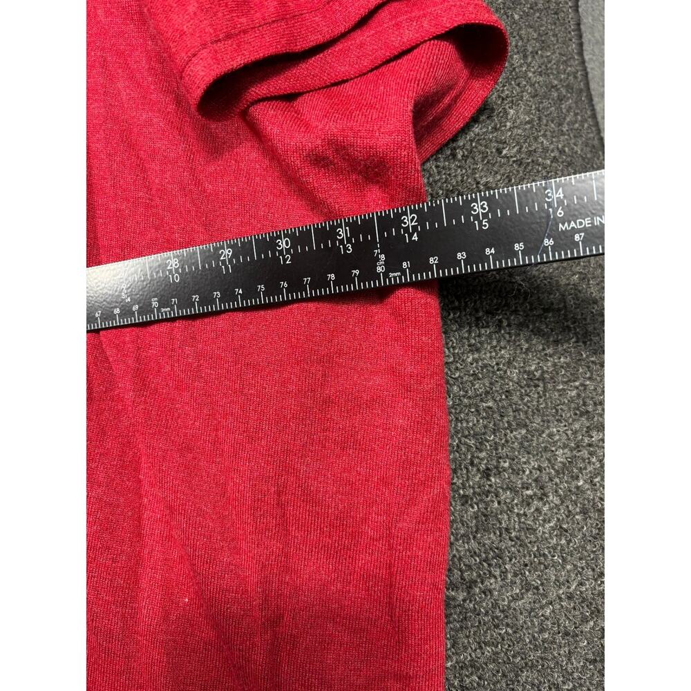 White House Black Market Open Front Ruana Sweater Womens Size One Size Red NEW - Picture 9 of 9